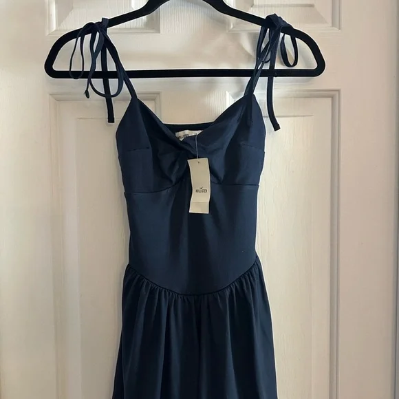 NWT hollister knit drop waist skort dress navy XS - Picture 4 of 6